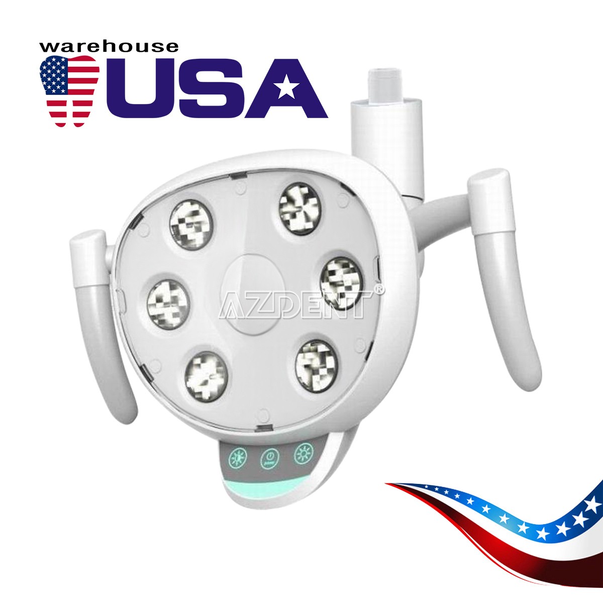 AZDENT Dental LED Lamp Oral Light Induction Senser Reflectance Lamp 6 LED Light