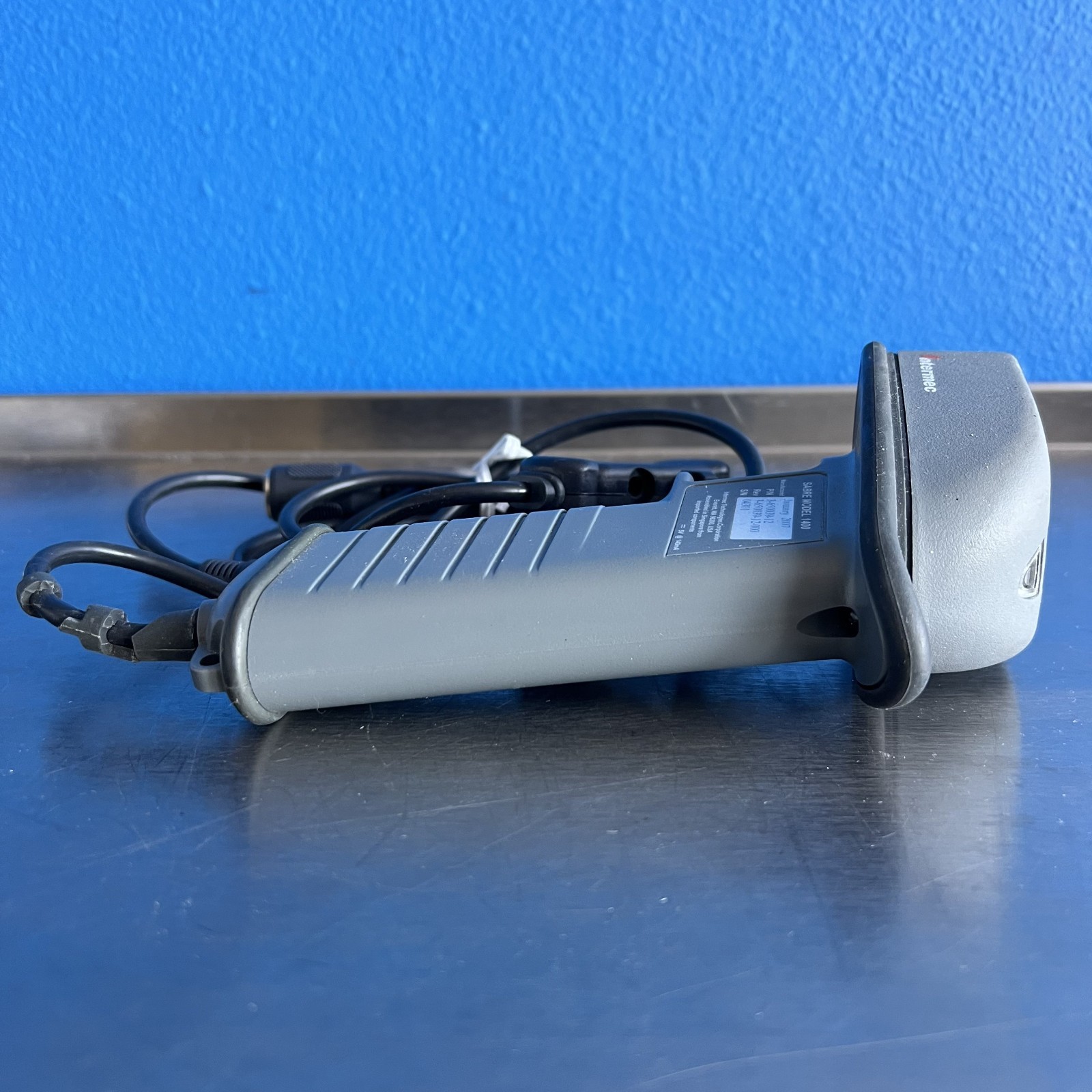 Intermec Sabre 1400 Barcode Scanner Black PS/2 w/ Cable 3-650039-12 Handheld 1D