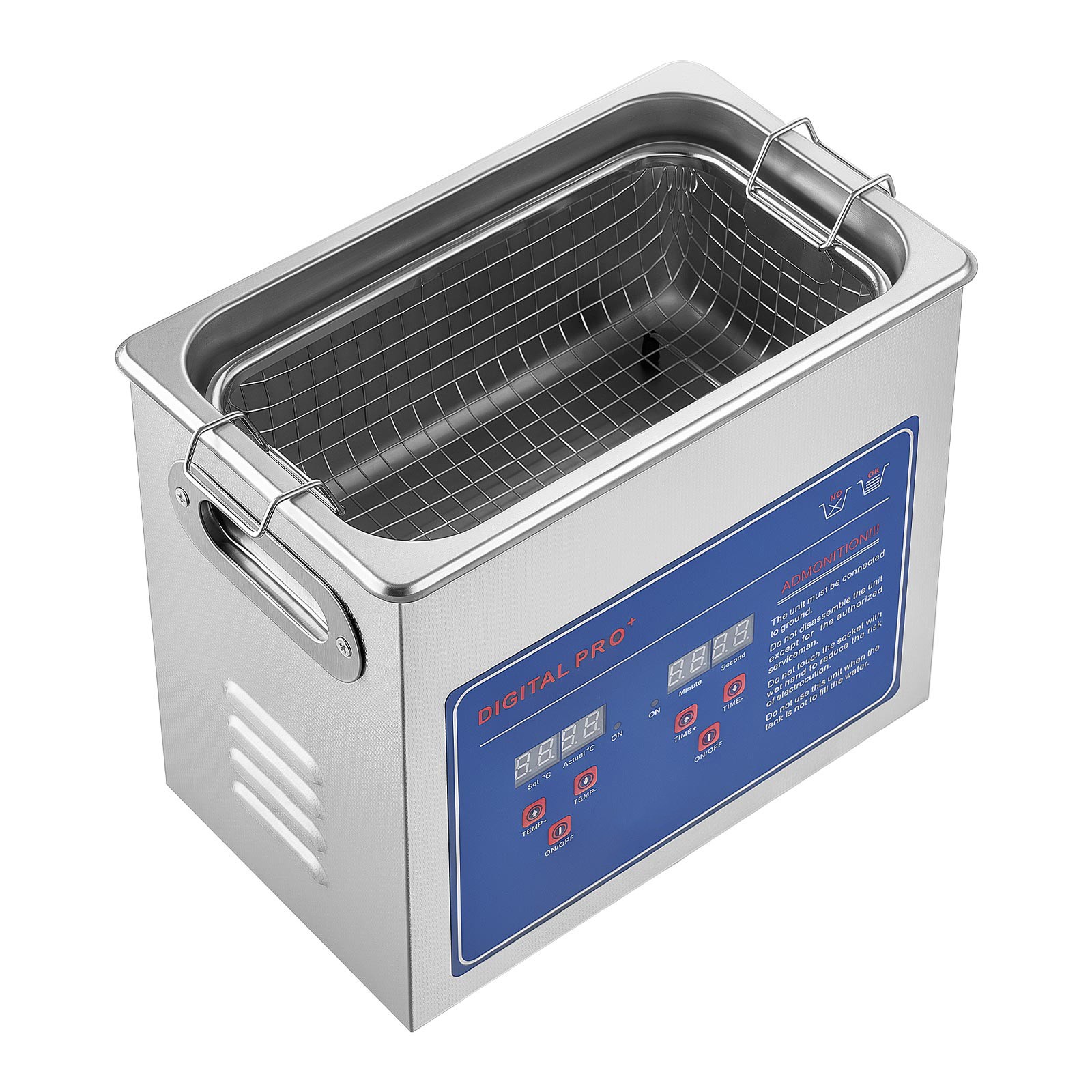 Uimoso 3L Ultrasonic Cleaner 40kHz for Jewelry and Small Parts Cleaning