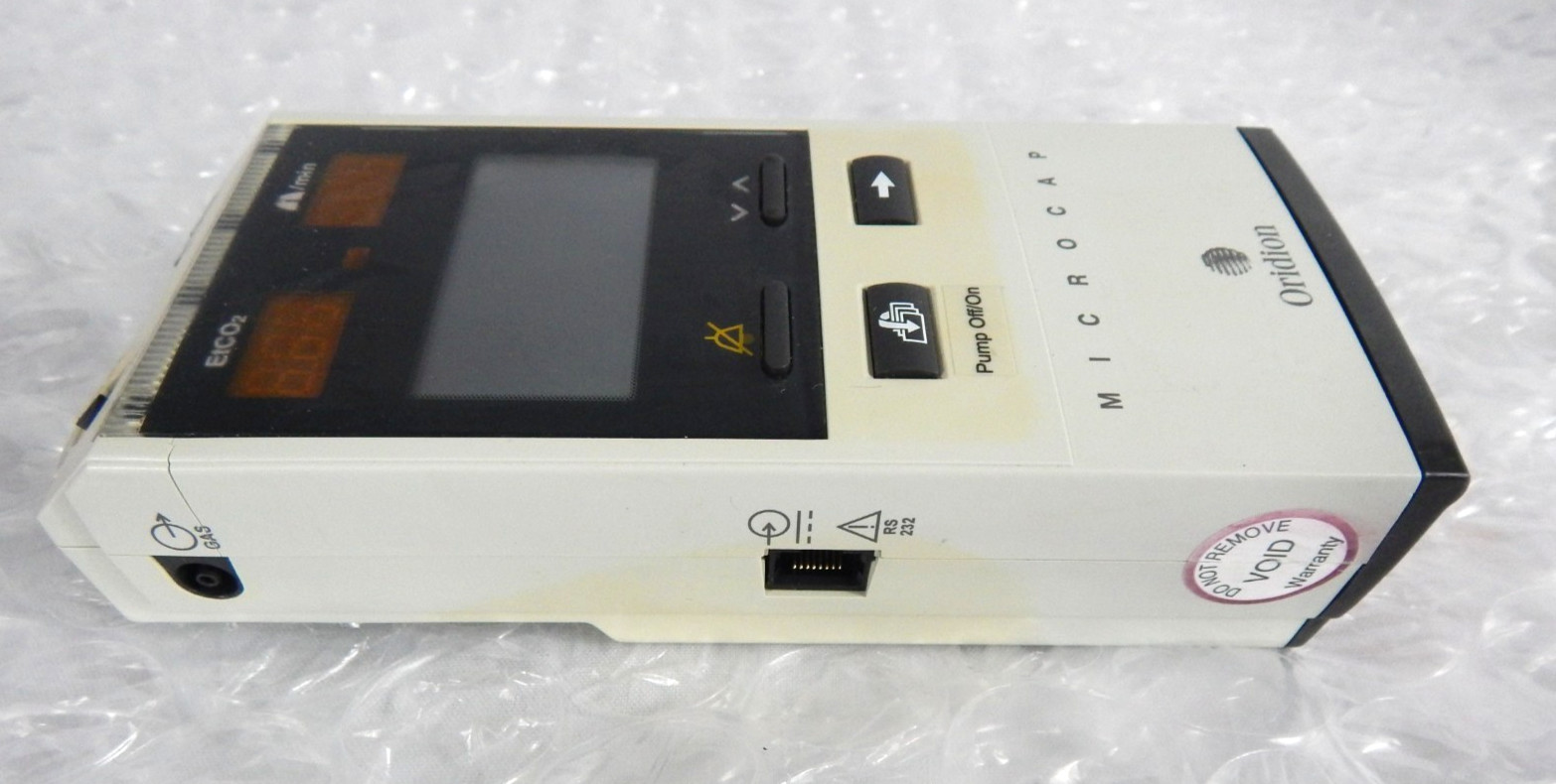 ORIDION MICROCAP HANDHELD CAPNOGRAPH S/N 451