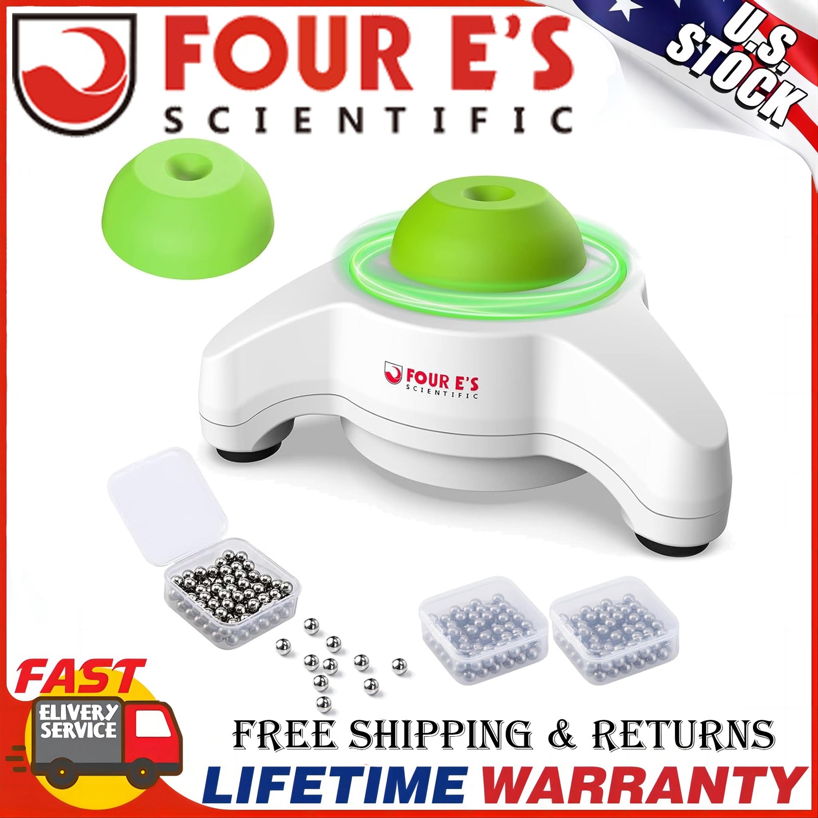 Lab Mini Vortex Mixer Vortex Shaker 5600RPM with Extra Silicone Cap Mixing Balls
