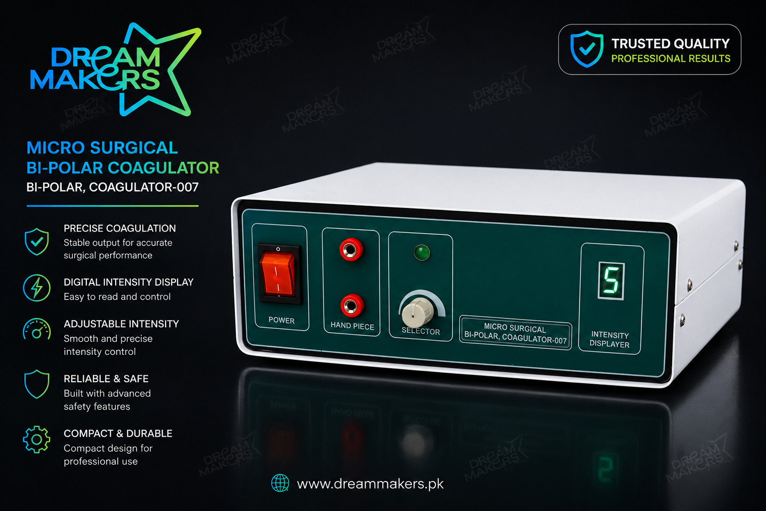 New Advance Wet-field Bipolar Coagulator Solid State Opthalmic Machine