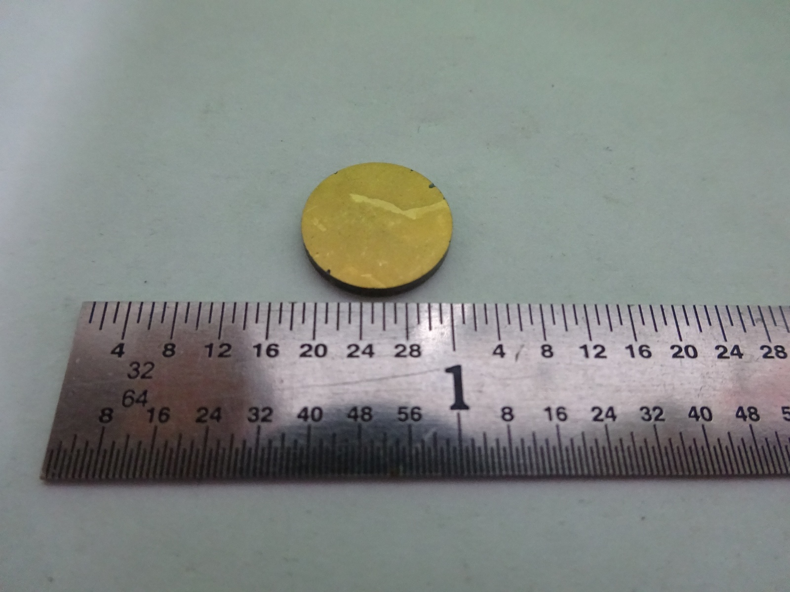 LANGATATE LGT SINGLE CRYSTAL BLANK GOLD PLATED PIEZOELECTRIC AS IS BIN#Y7-H-05