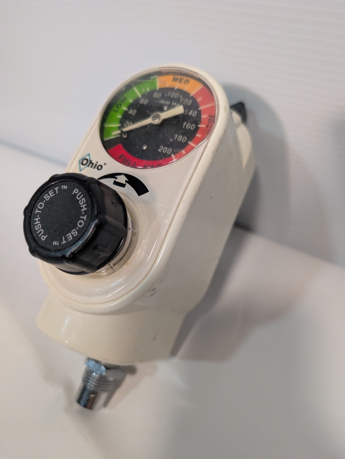 Ohio 1251 Push-To-Set Analog Adult Intermittent/Continuous Suction Regulator
