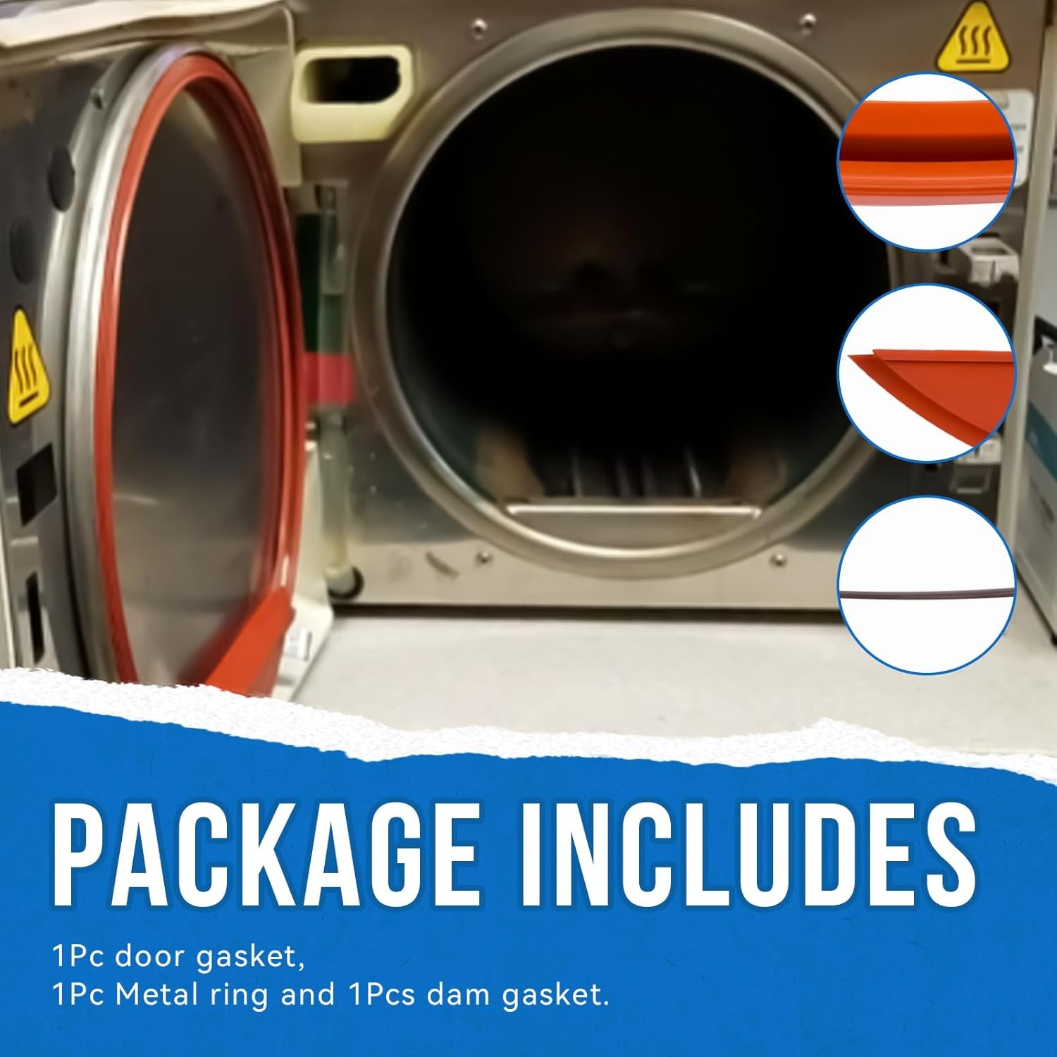 1x 053-0527-00 002-0504-00 Door Gasket Kit For Midmark M11 & M11D Sterilizers