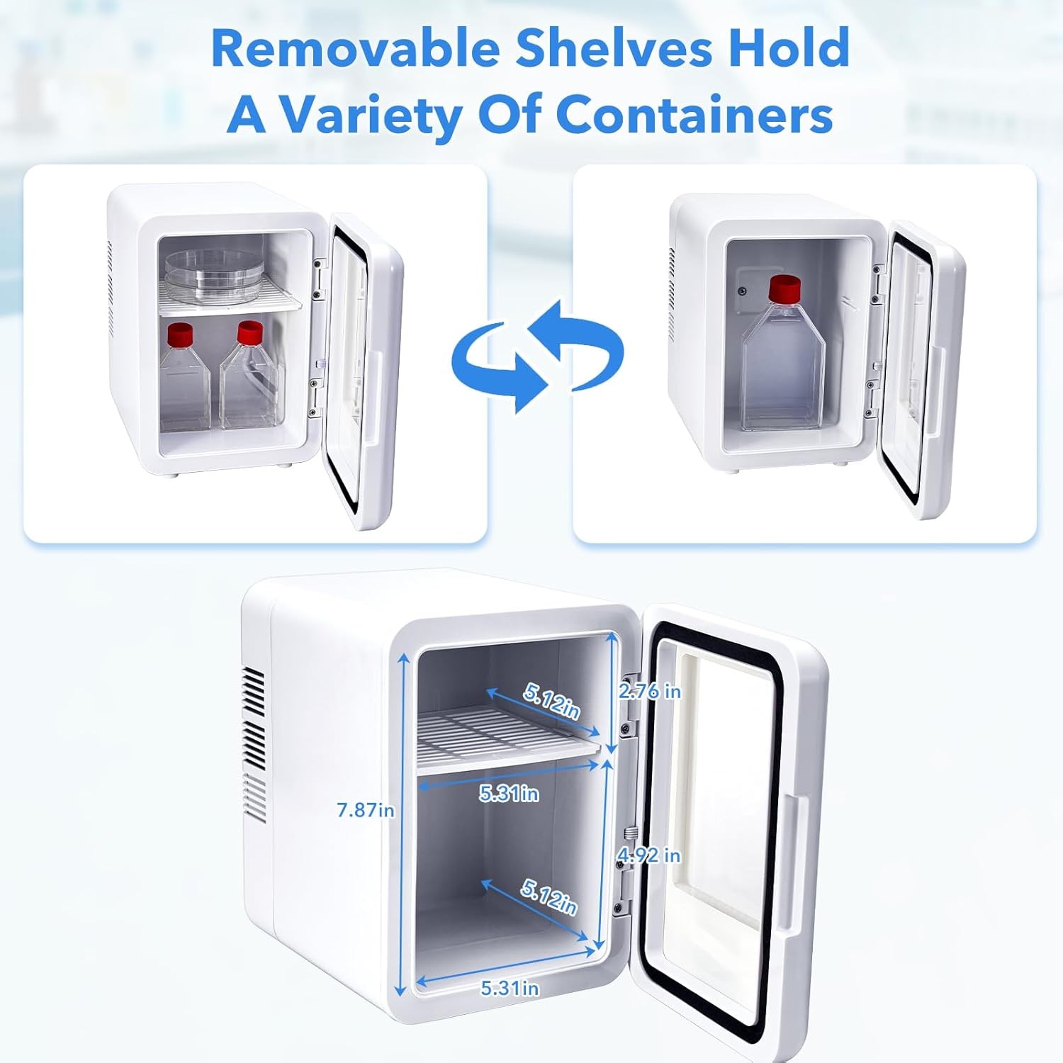 4L Lab Incubator for Precise Temperature Control 46-148℉ Intelligent Control