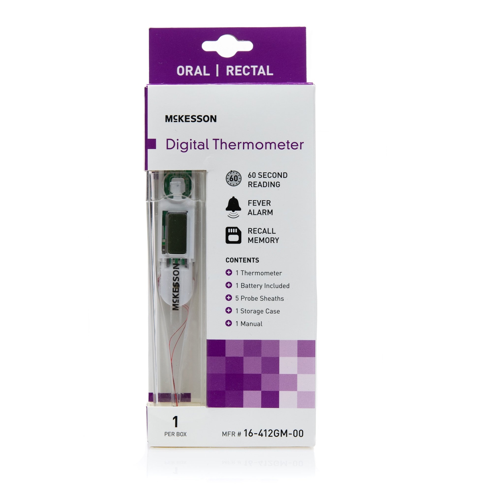 McKesson Oral & Rectal Digital Thermometer Stick 1 Each