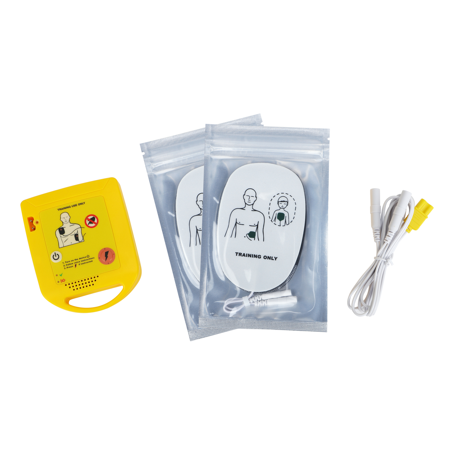 4Set Mini AED Trainer XFT-D0009 First Aid Training Teaching Pocket Study Machine