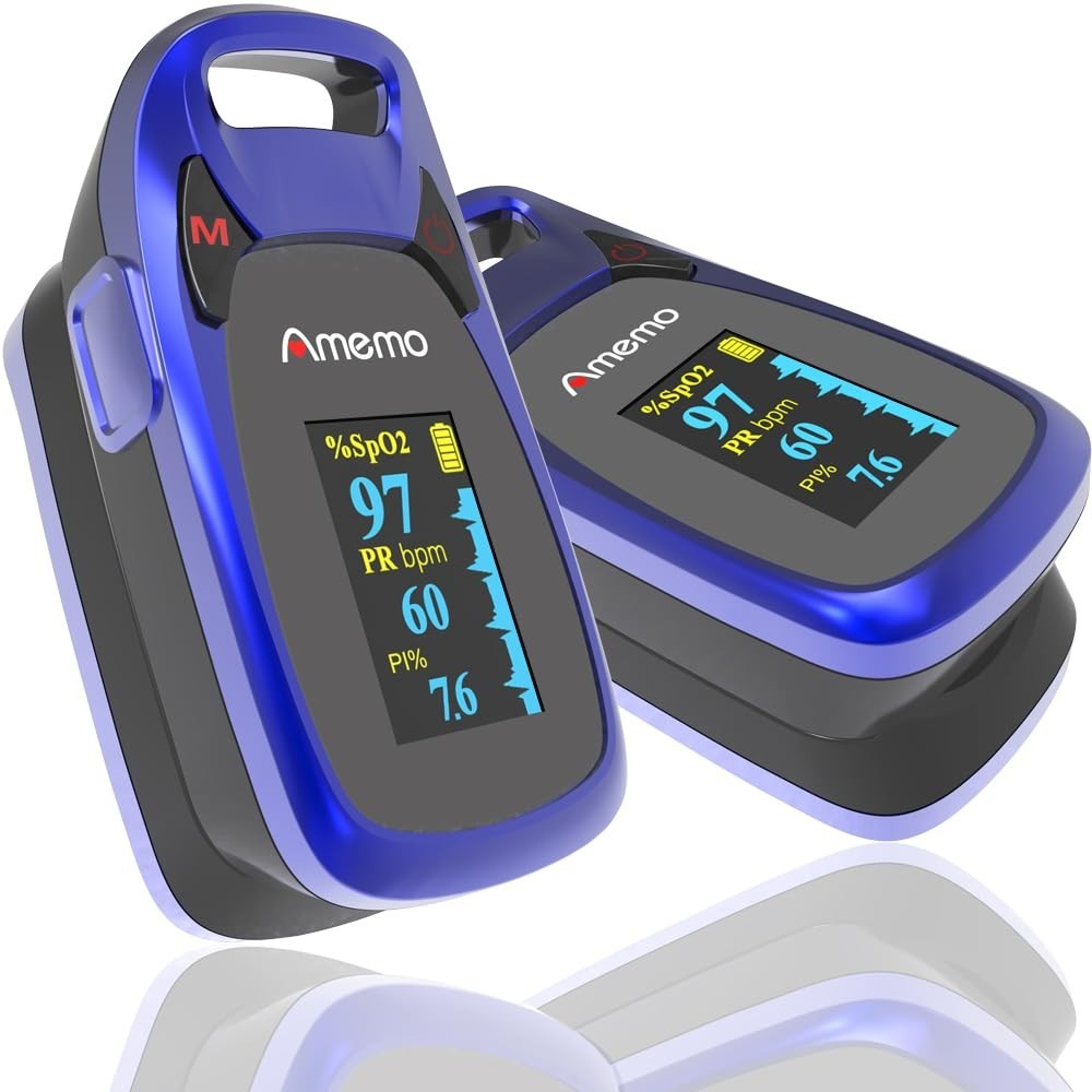 OLED Fingertip Pulse Oximeter with Plethysmograph