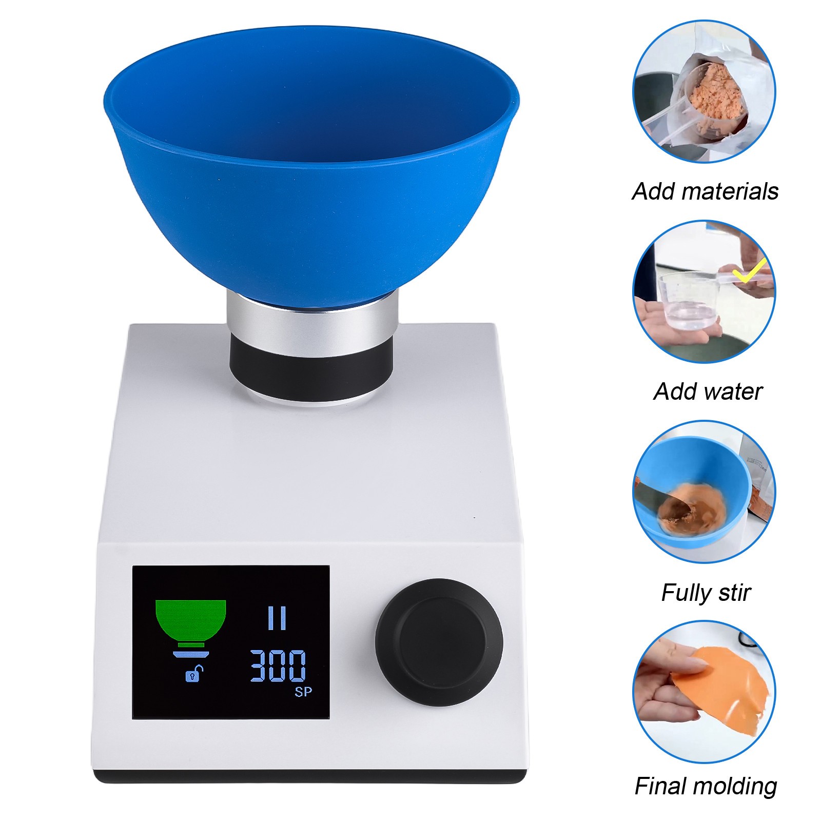 Dental Lab Digital Alginate Impression Material Mixer Mixing Stirring Machine