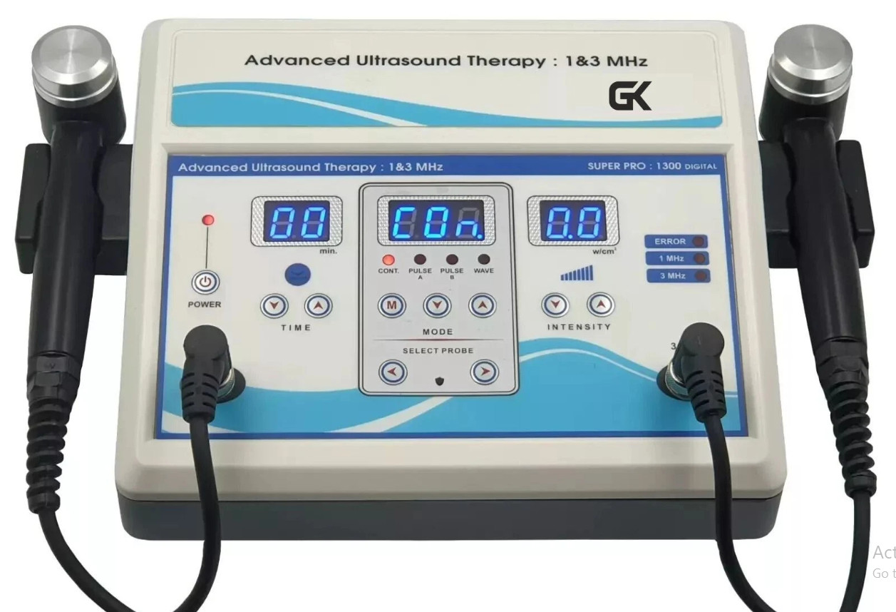 1 MHz & 3 MHz Ultrasound Therapy Machine For Pain Relief & Therapeutic Massage