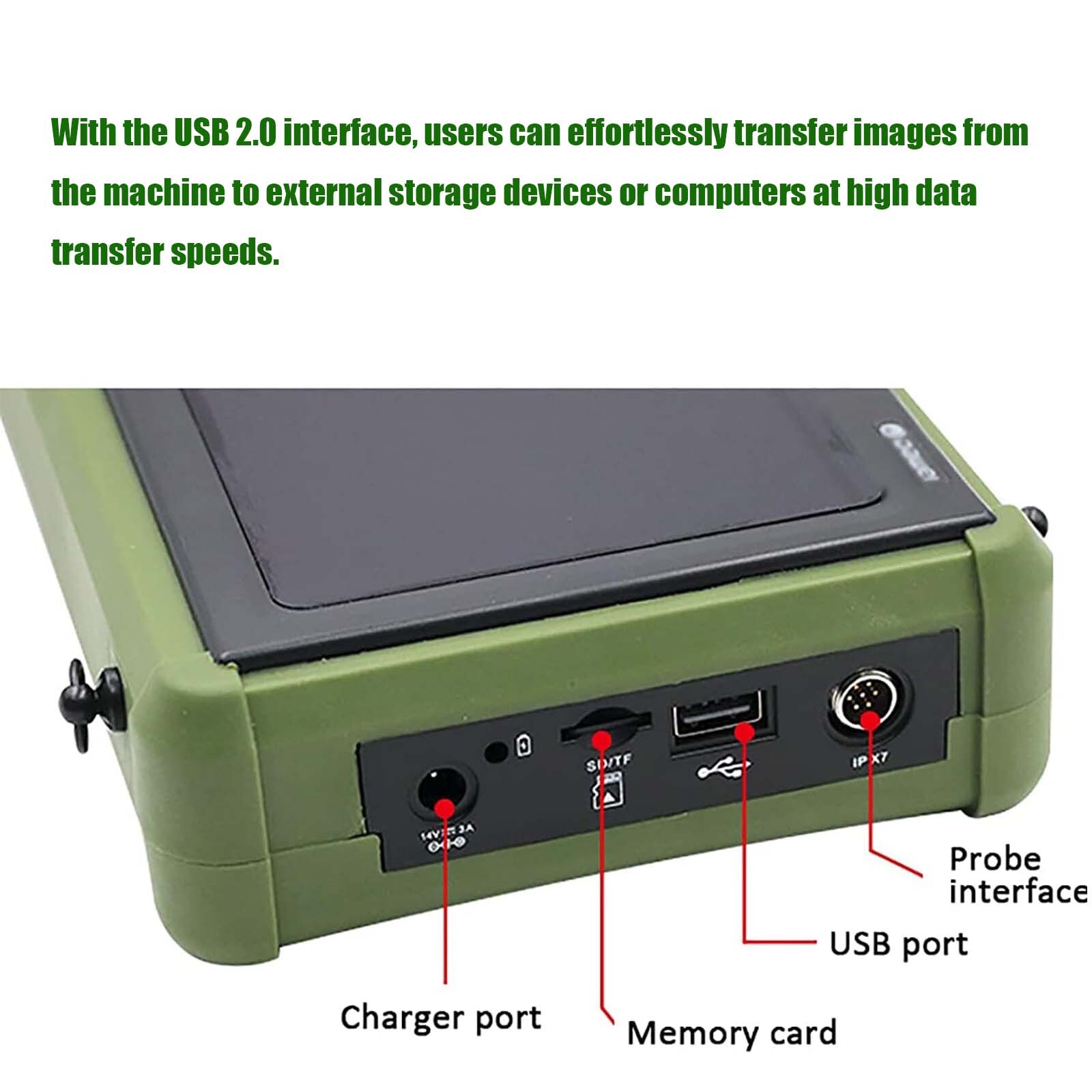 DAWEI Portable Veterinary Ultrasound Machine Handheld Scanner for Cow, Goat, Pig
