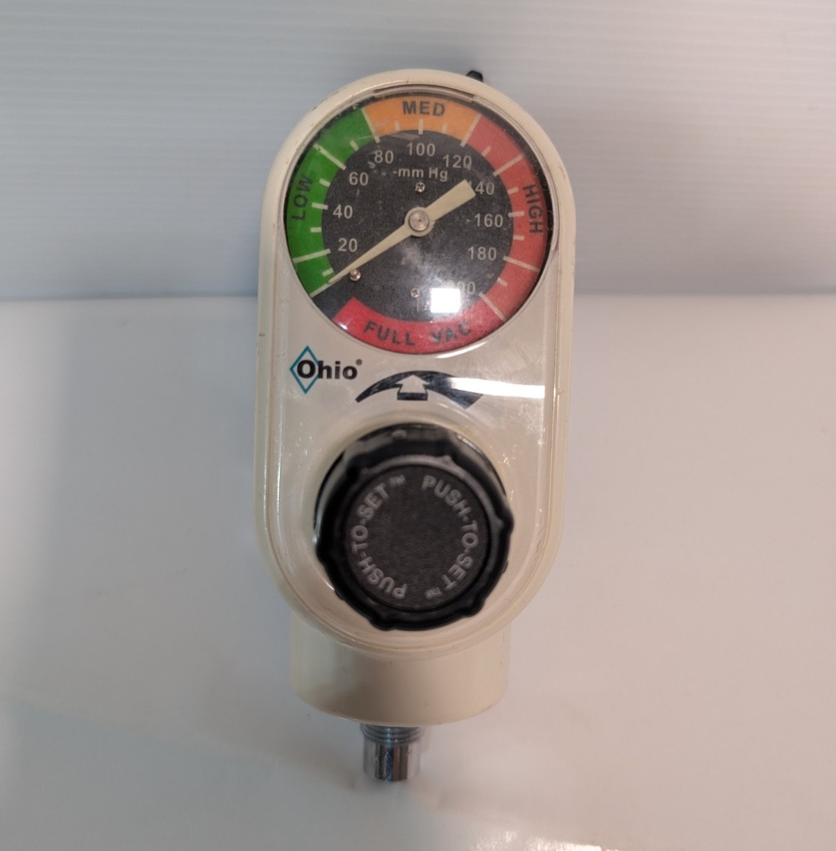 Ohio 1251 Push-To-Set Analog Adult Intermittent/Continuous Suction Regulator