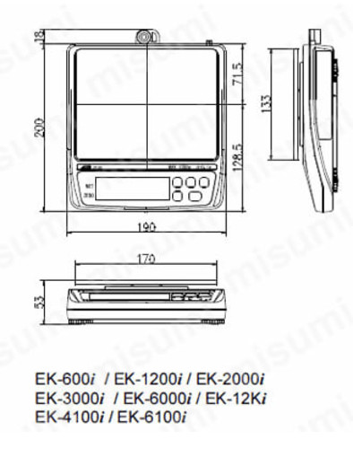 A&D EK-1200i Digital Precision Scale 1200g x 0.1g Laboratory Industrial Balance