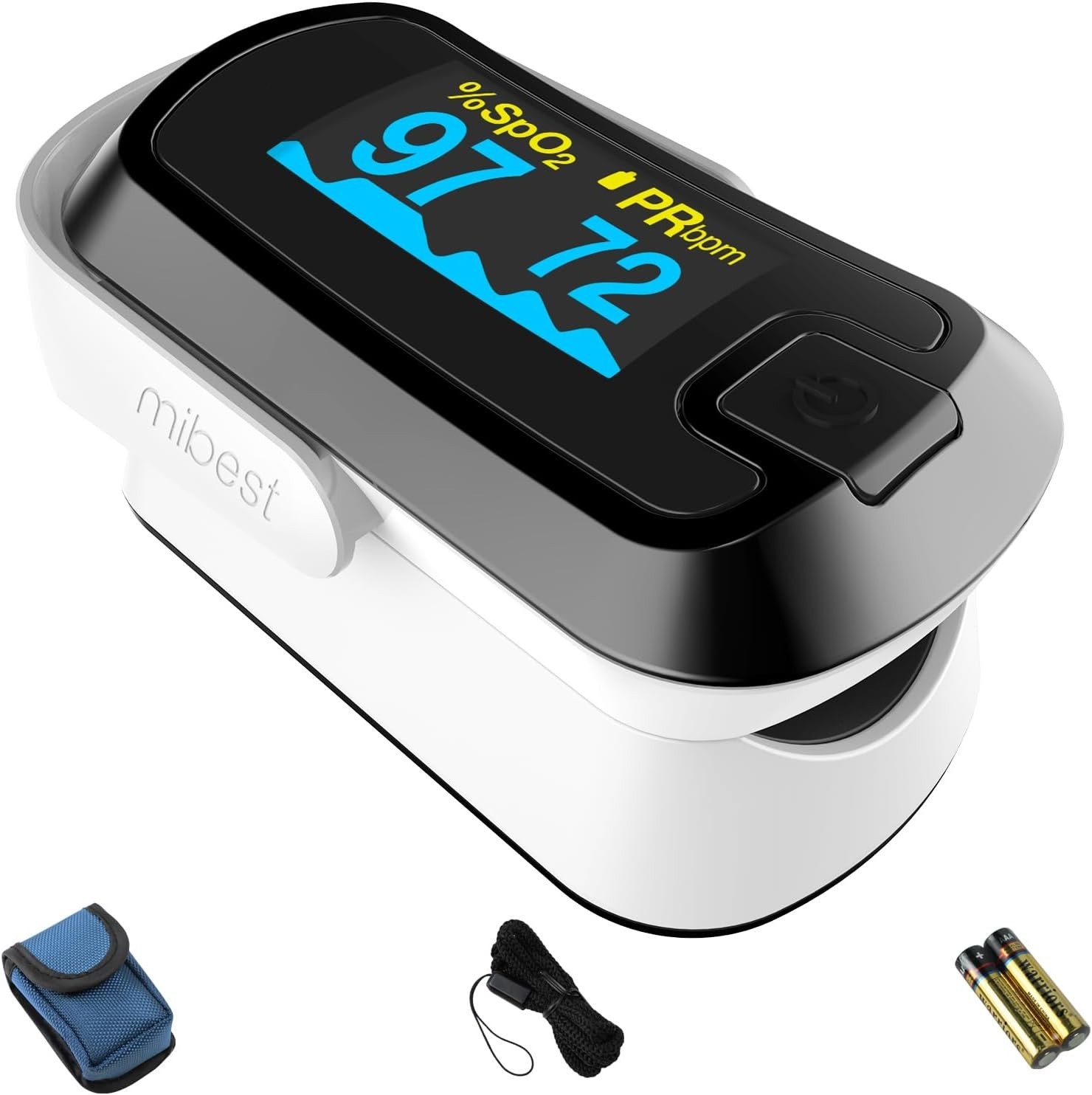 Pulse Oximeter Oxygen Sensor Finger Blood SpO2 Heart Rate Monitor Compact
