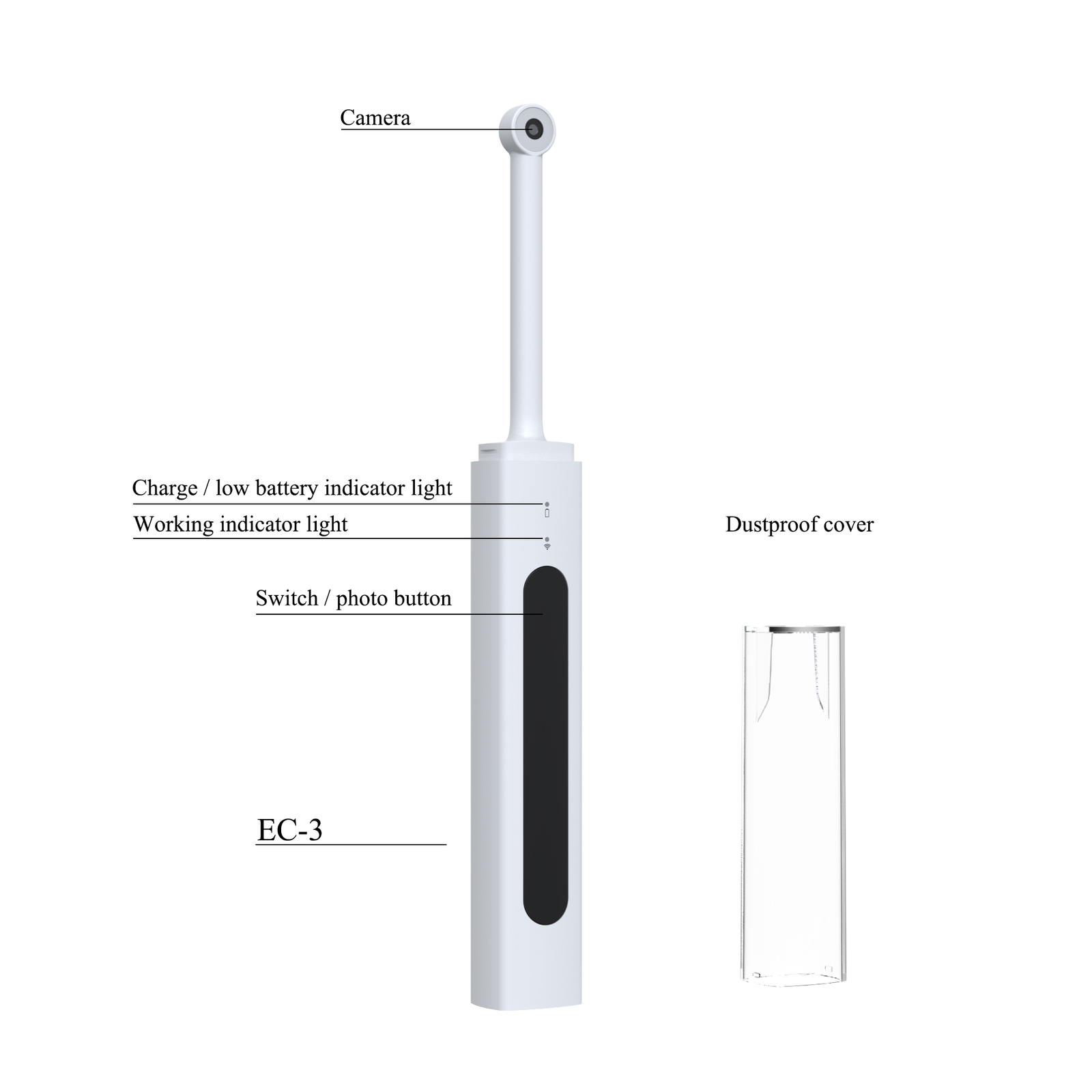 Dental Intraoral Camera USB HD Camera 3MP 8 LED Lights Intraoral Endoscope