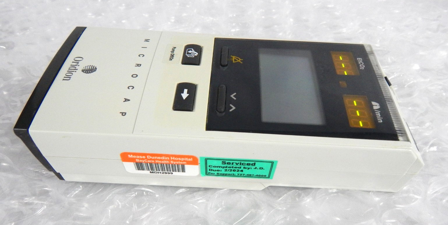 ORIDION MICROCAP HANDHELD CAPNOGRAPH S/N 483