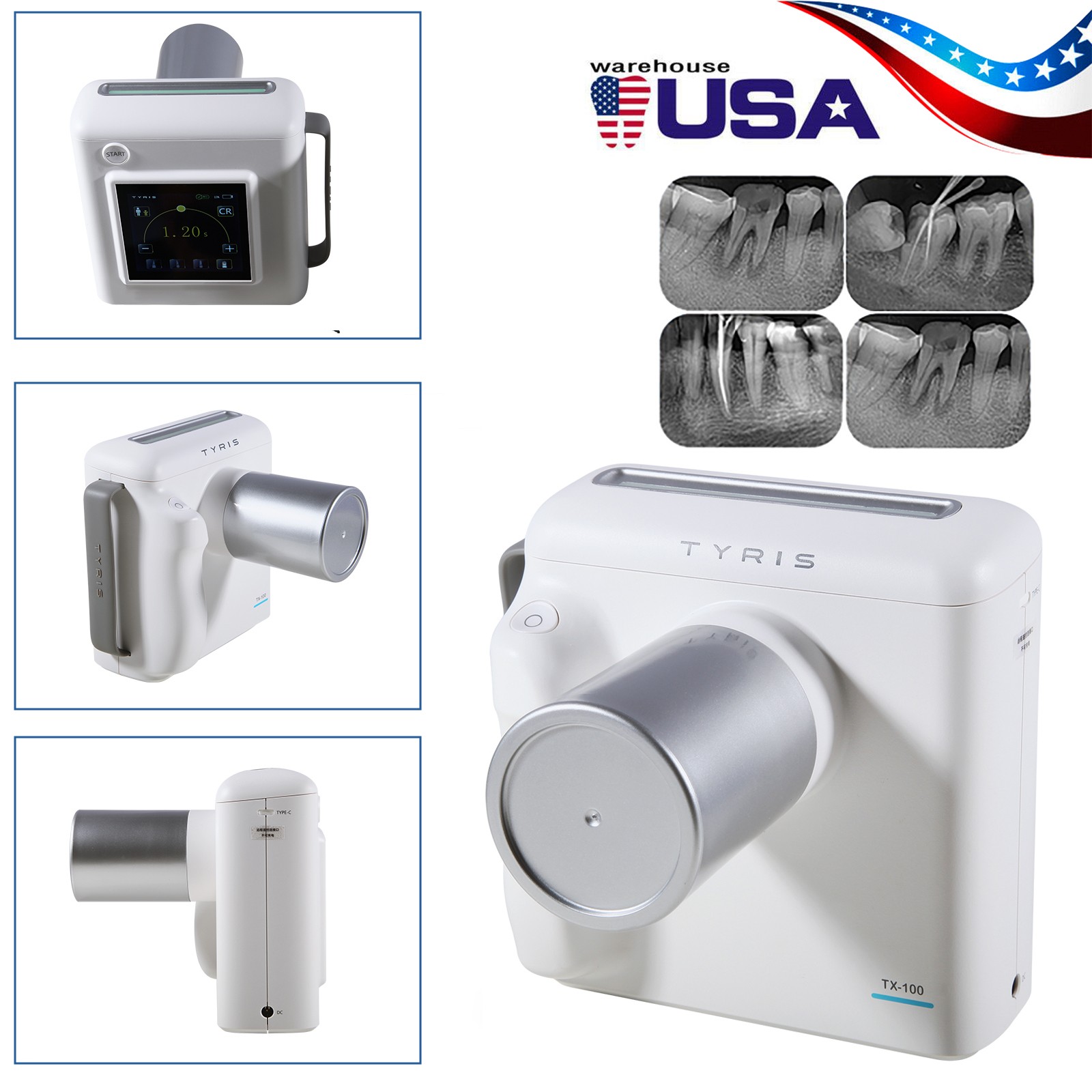 Dental Portable X Mobile Ray Machine Unit Digital High Frequency no Shield USA