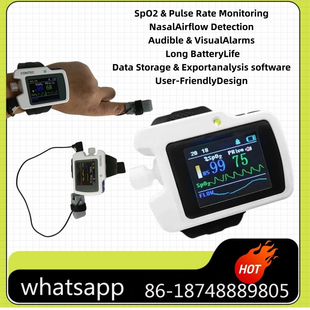 CMS RS01 Respiration Sleep Monitor SPO2/PR with analysis software