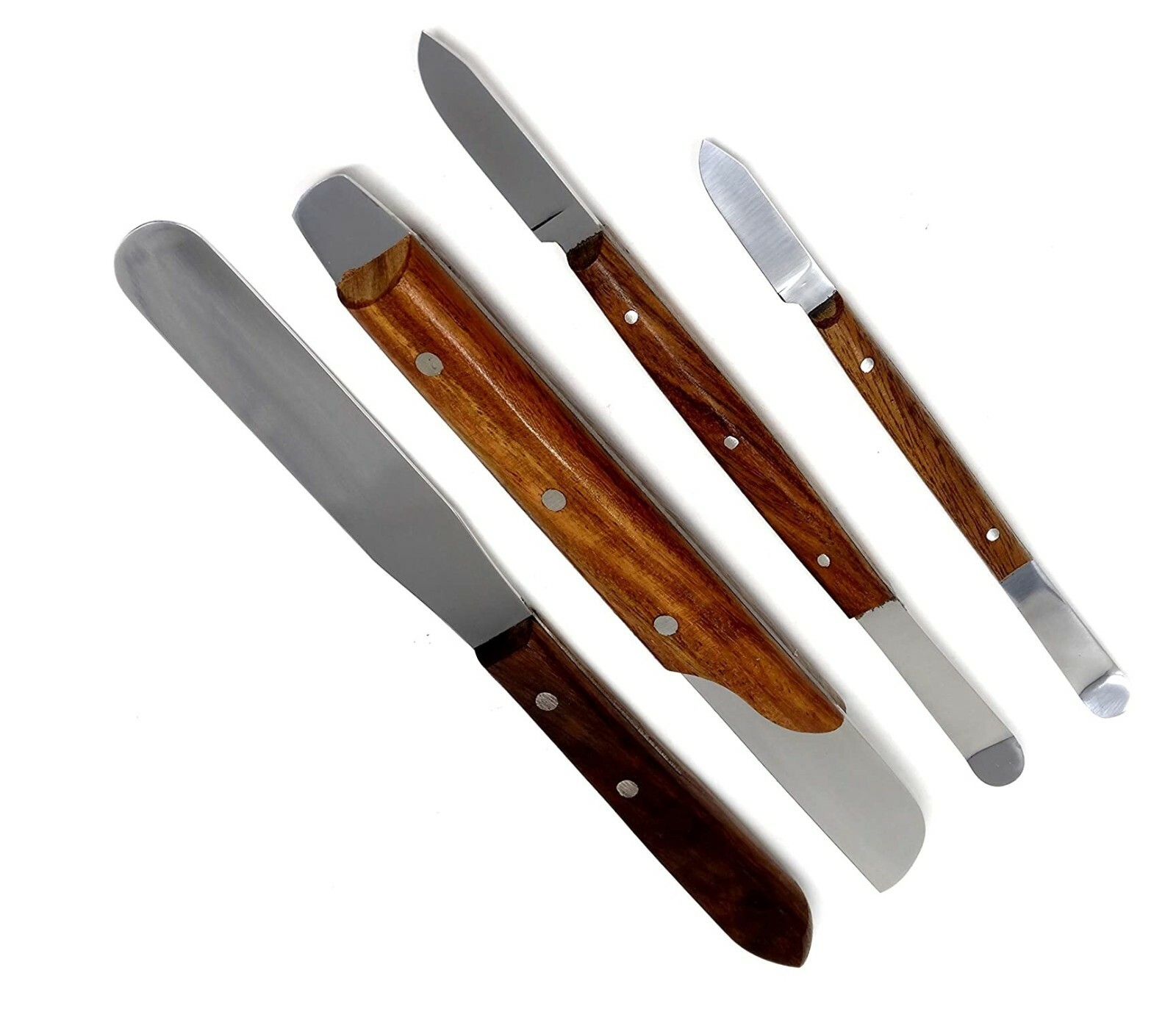 4 Pcs Dental & Fahen Mixing Spatula Alginate Carver Restorative Lab Instruments