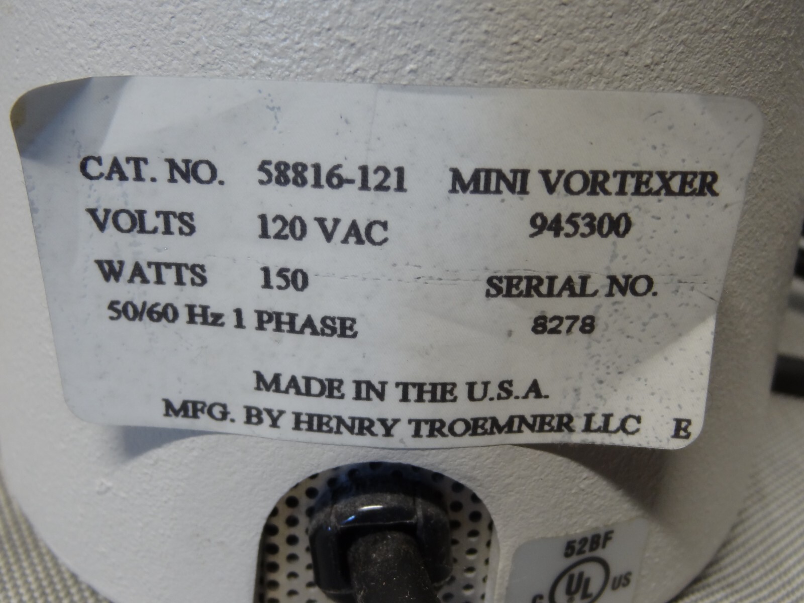 VWR Standard Mini Vortexer VM-3000 945300 58816-121 #201