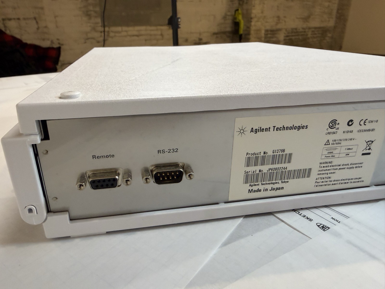 Agilent 1200 G1379B Micro Vacuum Degasser HPLC S/N JP60802244 — Powers On