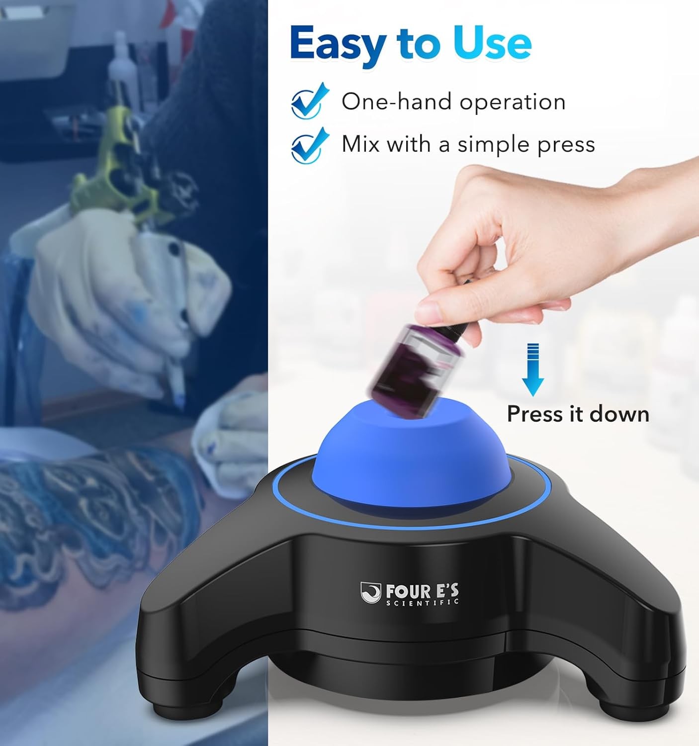 Lab Mini Mixer Vortex Mixer Shakers 5600rpm w/ Touch Function for Lab Paint Ink