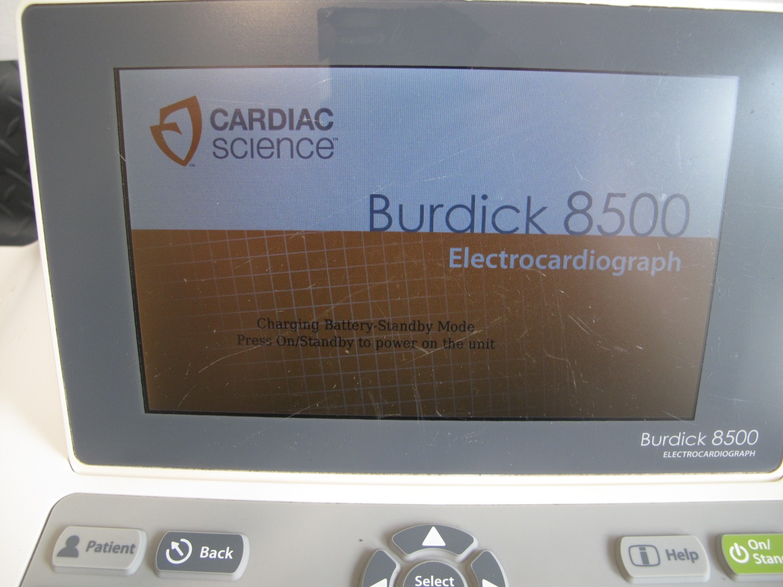Cardiac Science Burdick 8500 ECG EKG Electrocardiograph w/ power supply
