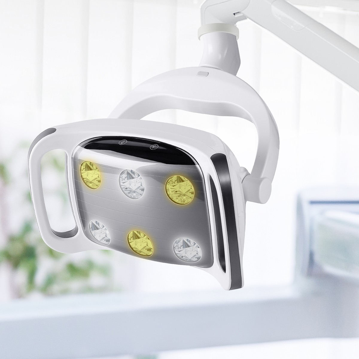 9W Dental 6LED Lamp Oral Light Lamp Induction Sensor LCD Display For Unit Chair