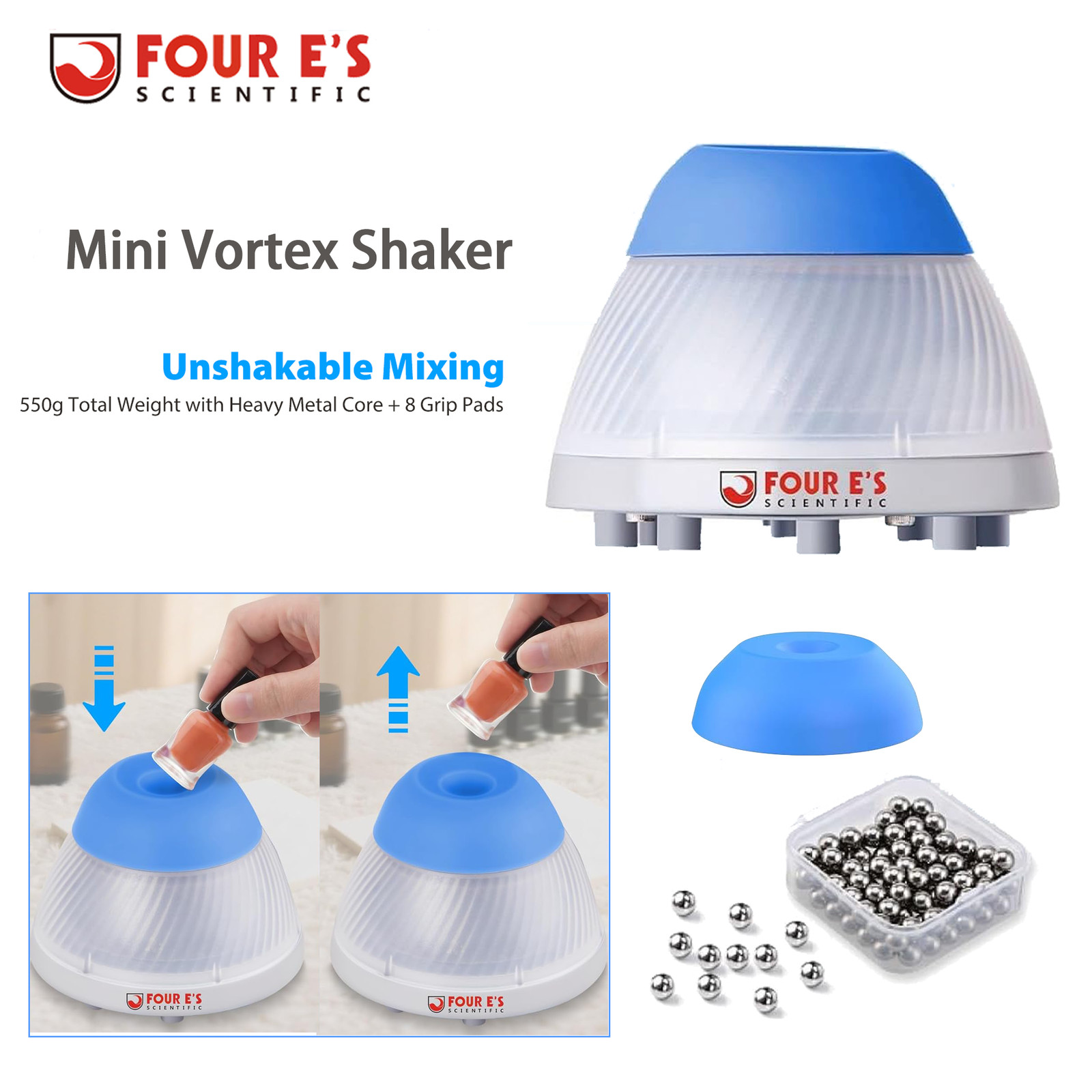 Lab Vortex Mini Vortex Mixer Tattoo Paint Shaker Mixer w/Cap Mixing Ball 5000RPM