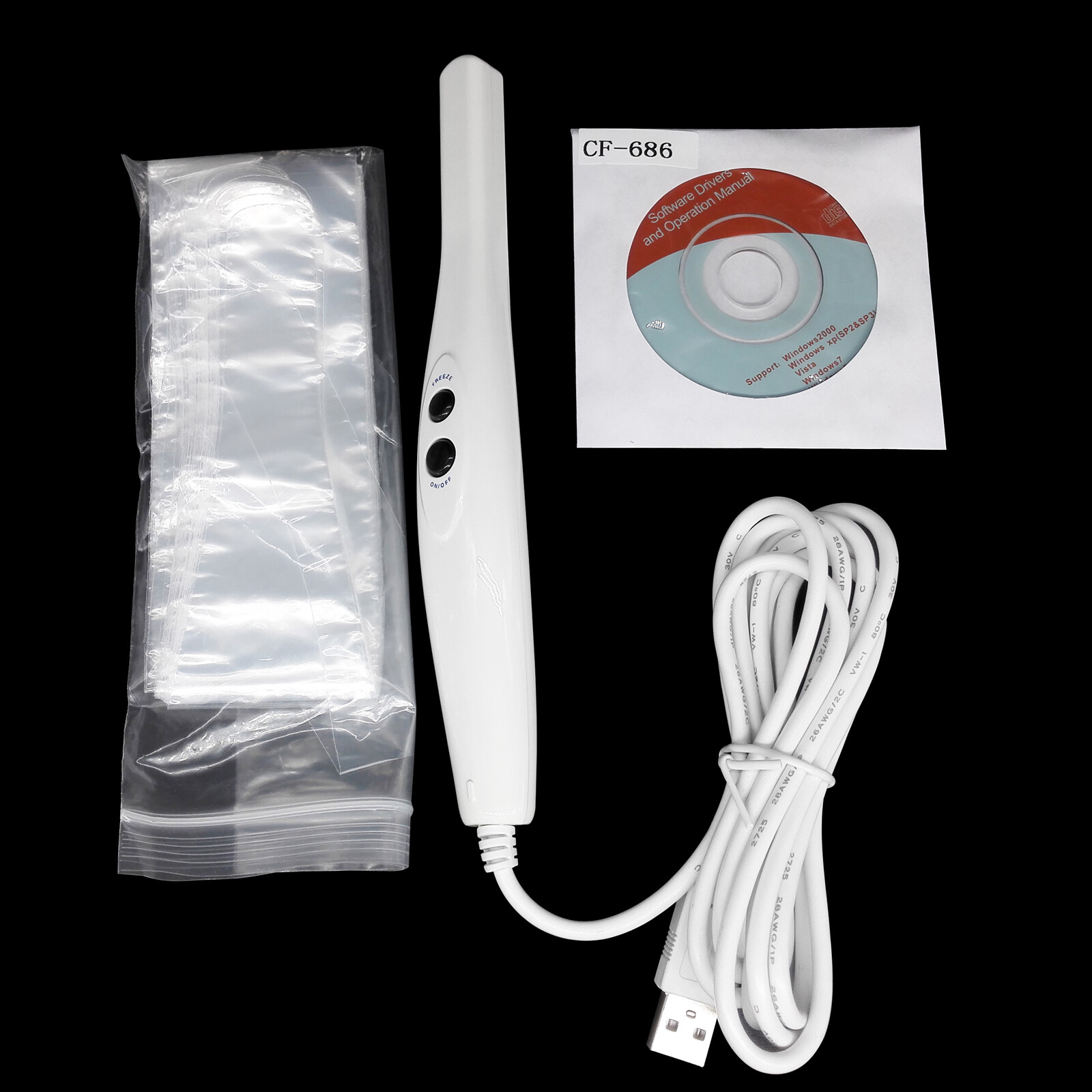 Dental Camera Intraoral Focus Digital USB Imaging Intra Oral 6 LED Light