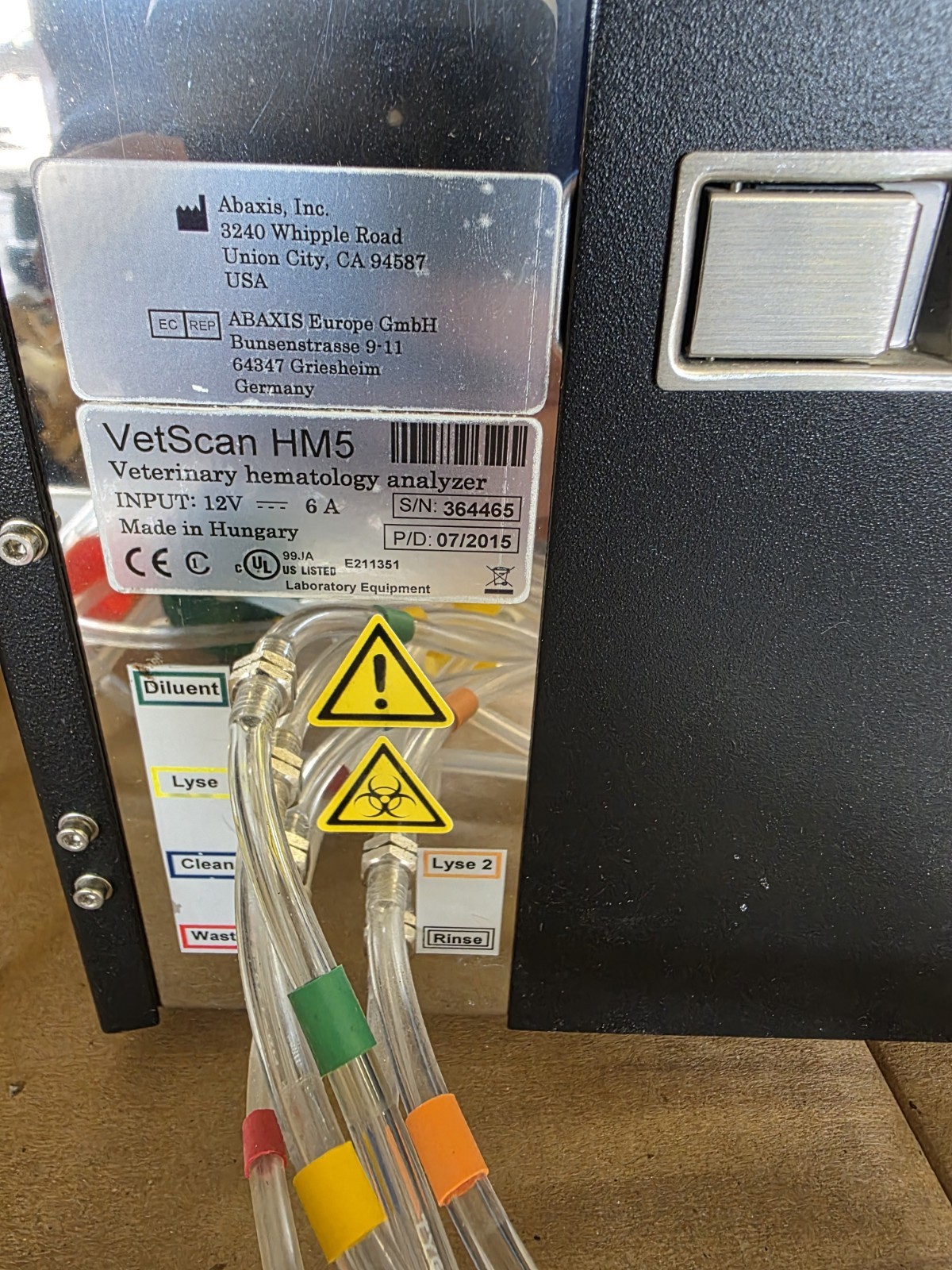 Abaxis Vetscan HM5 Hematology & VS2 (2nd Gen) Chemistry Analyzer Combo