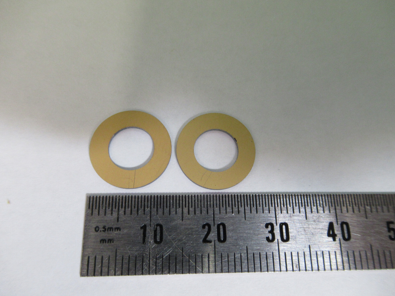 BLANK PIEZOELECTRIC pair QUARTZ CRYSTAL X-CUT GOLD PLATED PIEZO SENSOR AL-B-16