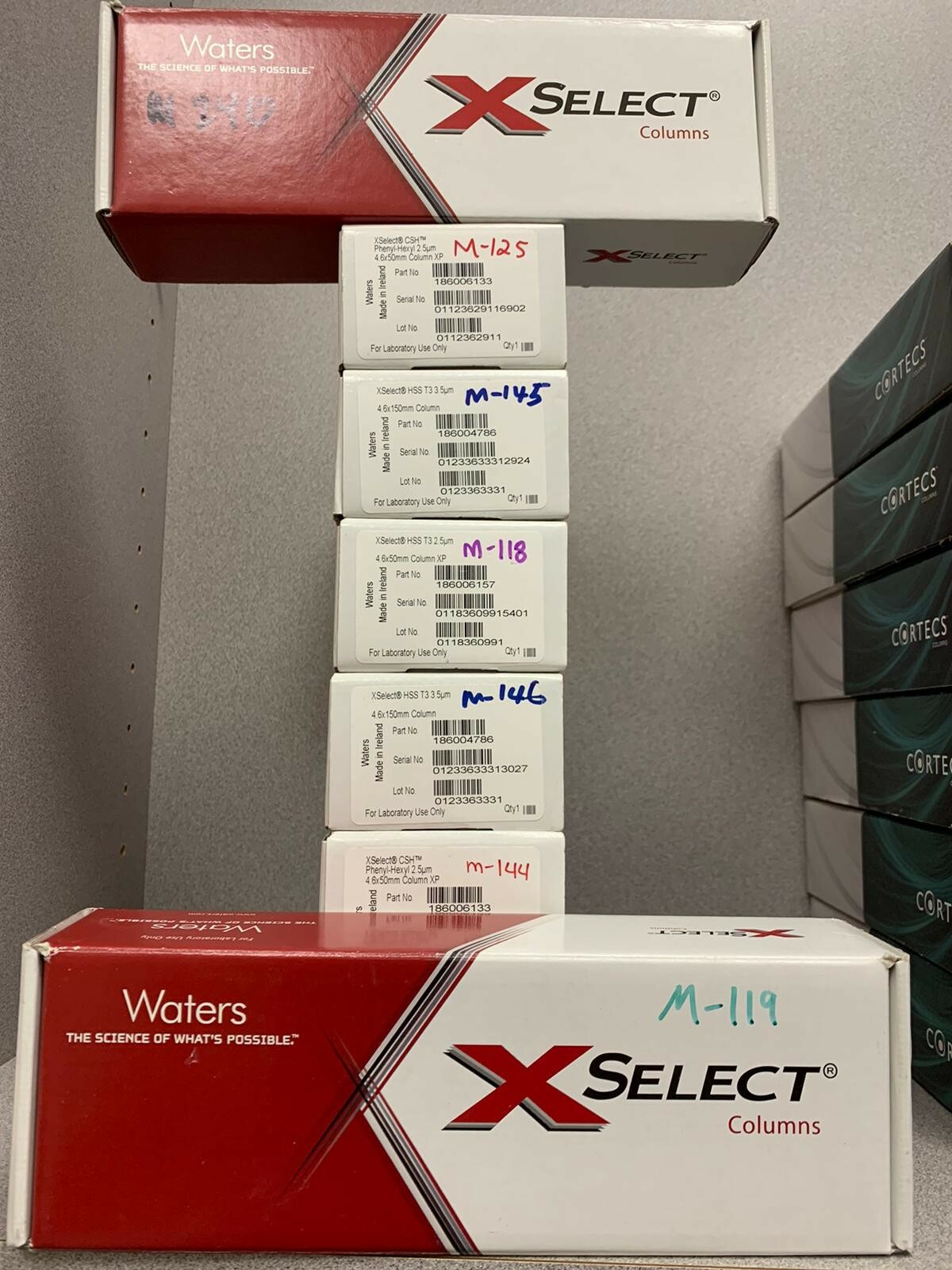 New And/or Rarely used waters XSelect HSS T3 2.5um (4.6*50mm) column. 