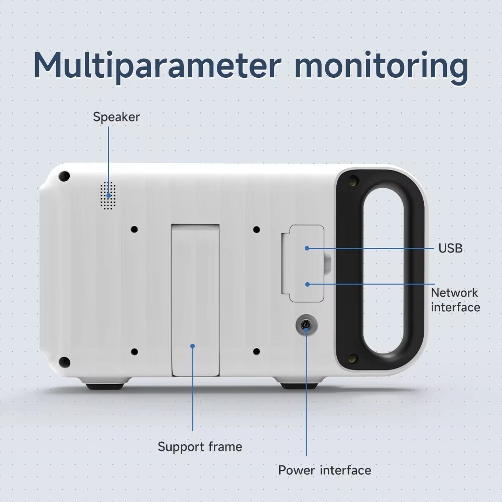 US Warehouse 7″ Touch Screen Portable Multi-parameter Medical Patient Monitor