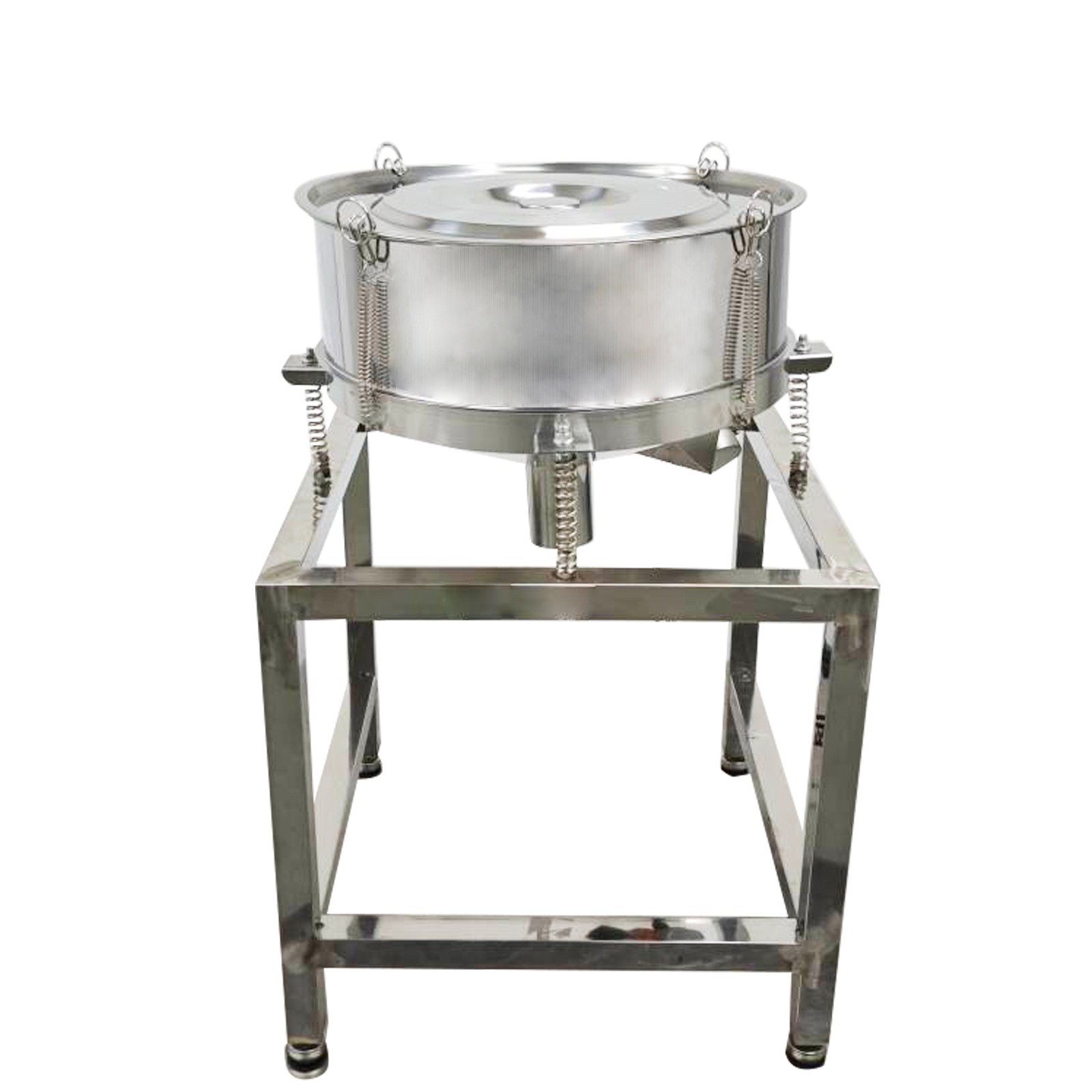 110V/60HZ Vibrating Sieve with 20 Mesh,50 Mesh Screen And Lid Round Shaker