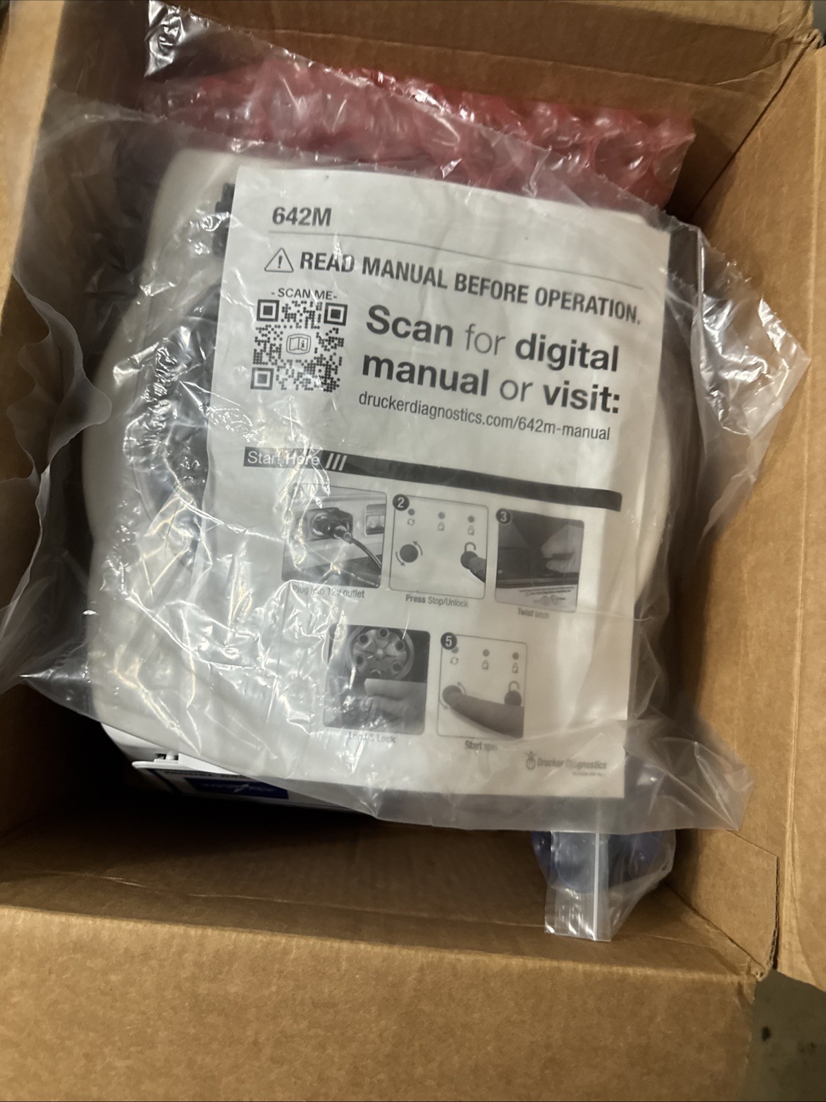 Medline 642M Single-Speed Clinical Lab Centrifuge Tested Working