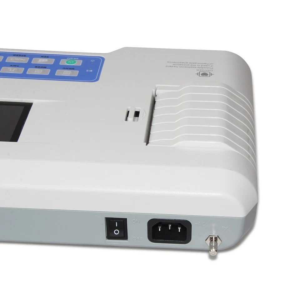 Vet Veterinary Digital 3 Channel 12 lead Electrocardiograph EKG Machine New