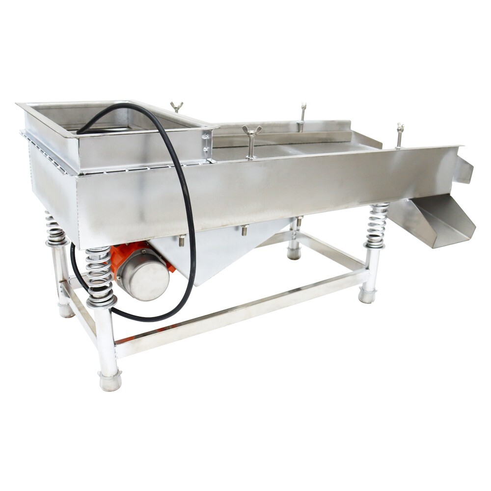 Electric Linear Screen Vibrating Screen Single Screen 2.5mm Stainless Shaker110V