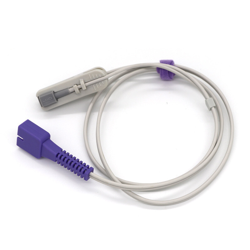 For Nellcor Oximax Adult Ear Clip Spo2 Sensor Oximeter Pulse Probe DB9 Pin 1m