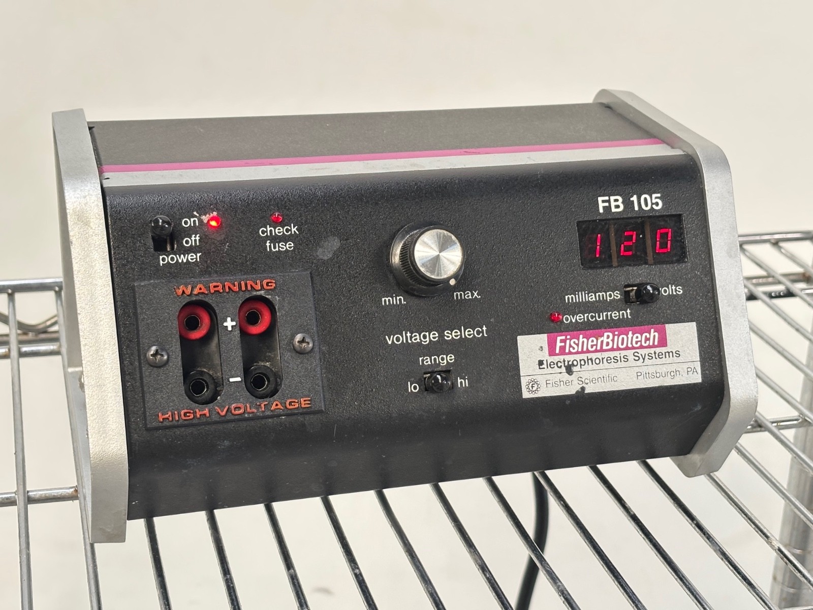 Fisher Biotech FB 105 Electrophoresis Lab Power Supply Unit