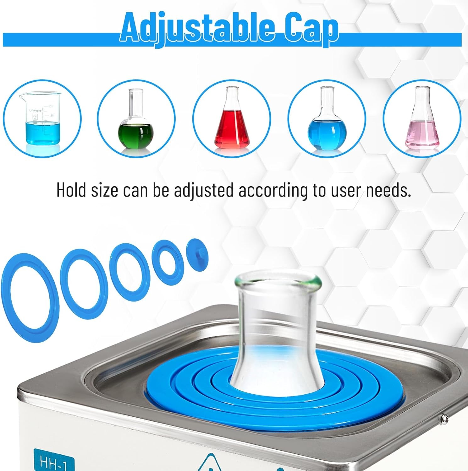 Lab Water Bath 3L Digital Thermostatic Stainless Steel Liner Electric Laboratory