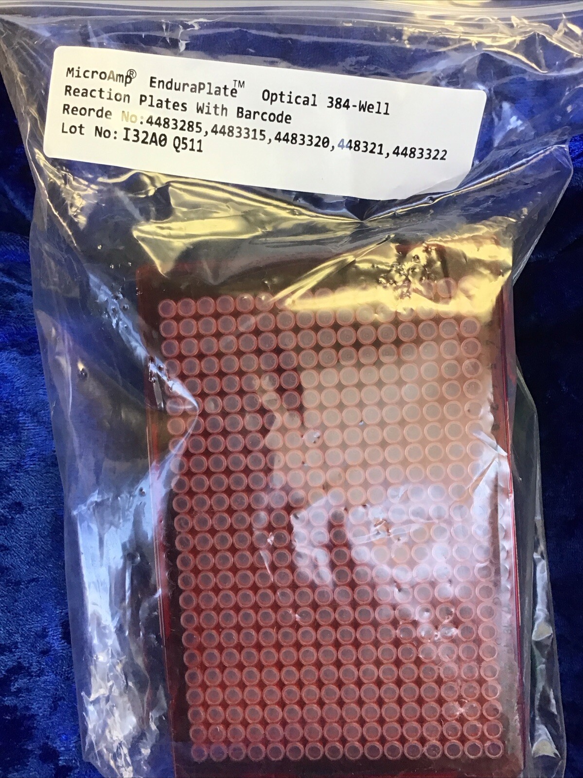 Applied Biosystems MicroAmp EnduraPlate Optical 384-Well Multicolor #4483285
