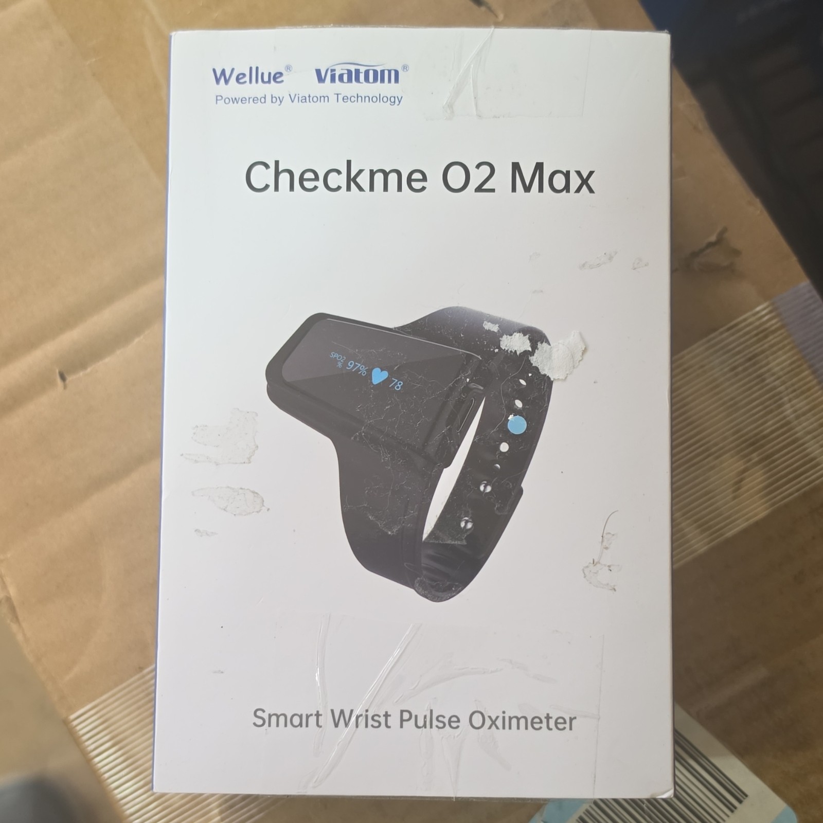 Wellue Viatom Checkme O2 Max Wrist Pulse Oximeter S10 for Sports Aviation