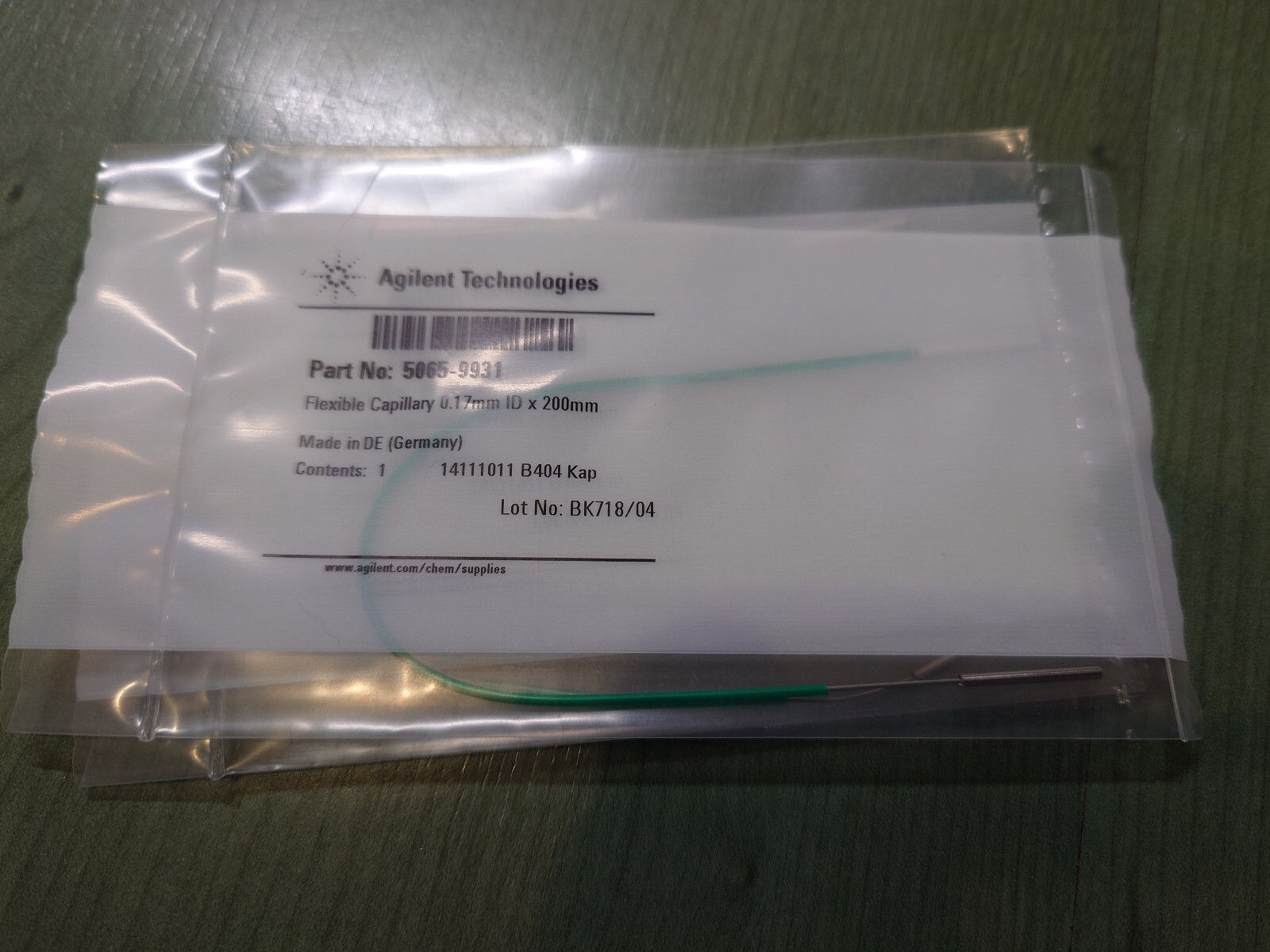 Agilent 5065-9931 capillary stainless steel 0.17 x 200 mm for 1200 1260 1290