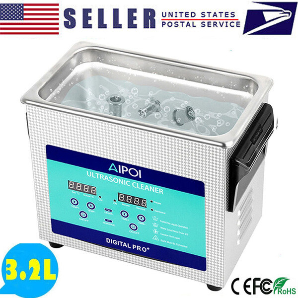 3.2L Ultrasonic Cleaning Machine with Timer Heater Stainless Steel Sonic Cleaner