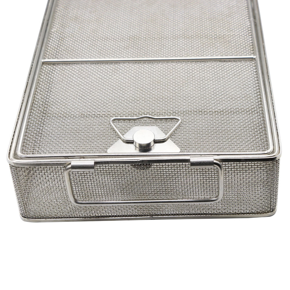 304 Stainless Steel Sterilization Basket Surgical Instrument Mesh Tray475*245*75