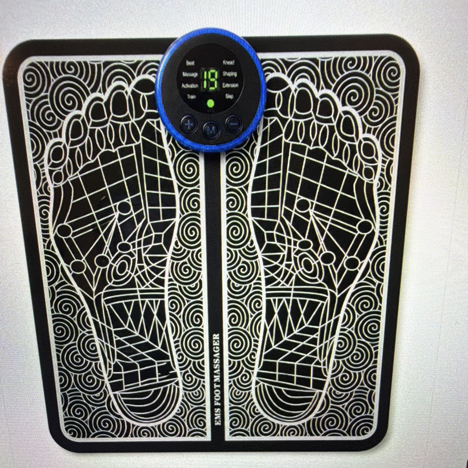 EMS Unit Electric Foot Massager Pad w/ Controller, Cosmetology