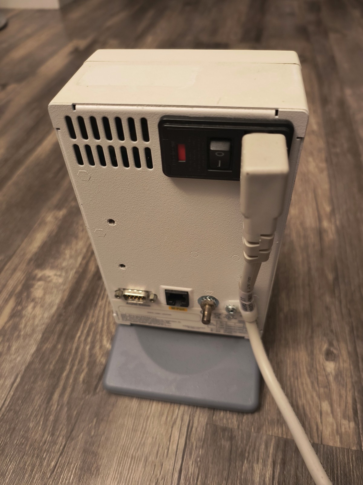 GE PRN 50‑M Thermal Recorder Printer Powers on + Mount & Power Cable