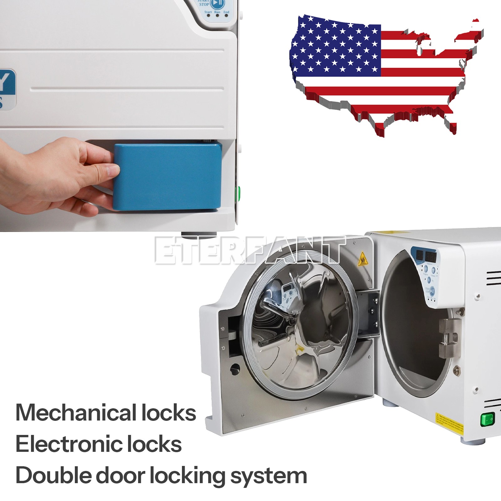 18/16L Dental Steam Sterilizer/Medical Autoclave+Drying/Vacuum Autoclave+Printer